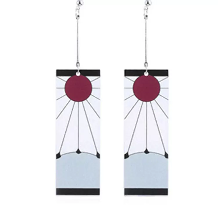 Украшение для женщины: клип/крючки для серёжек-нить Blade Earrings в Carbon Jilang — японские манга-призраки
