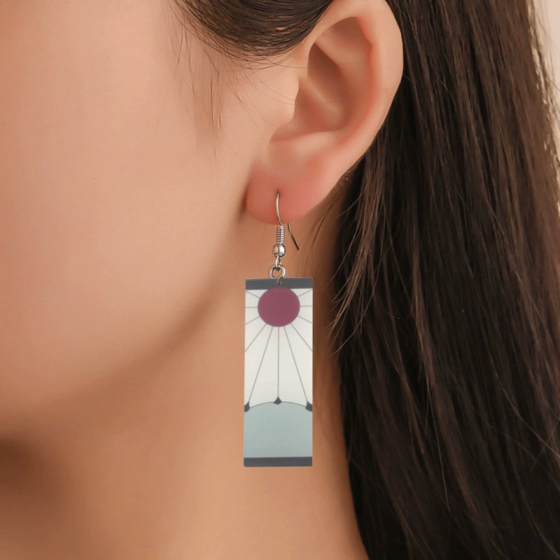 Украшение для женщины: клип/крючки для серёжек-нить Blade Earrings в Carbon Jilang — японские манга-призраки
