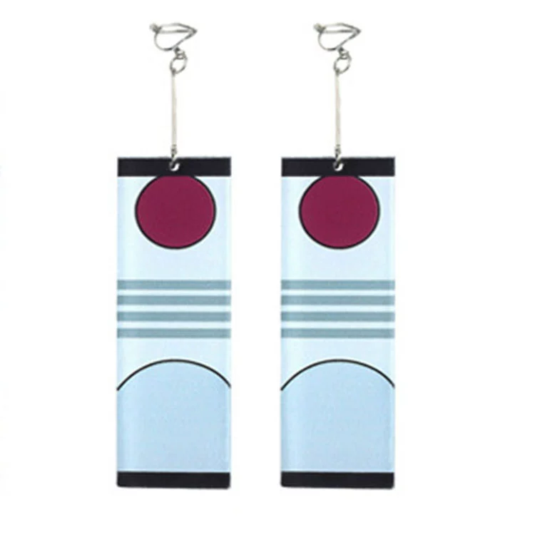 Украшение для женщины: клип/крючки для серёжек-нить Blade Earrings в Carbon Jilang — японские манга-призраки