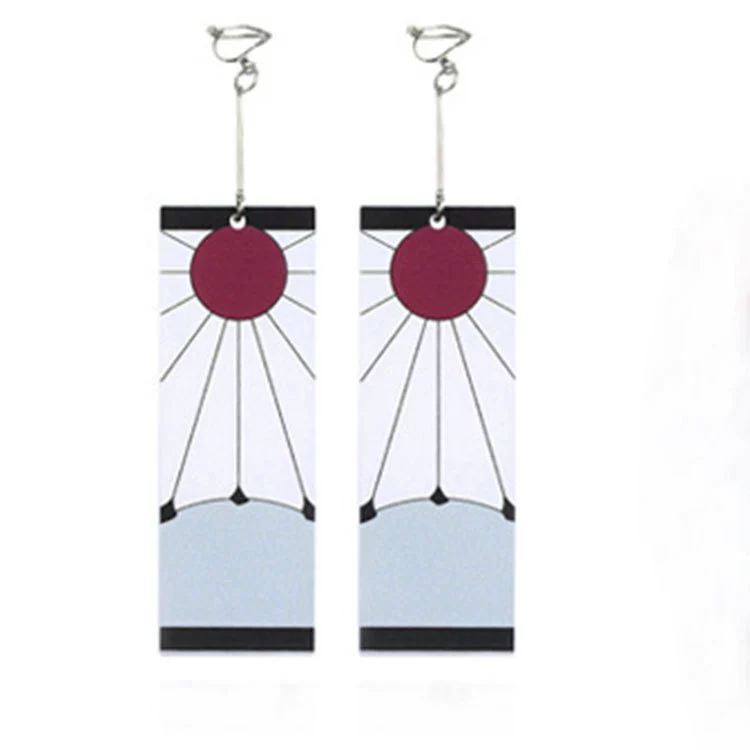 Украшение для женщины: клип/крючки для серёжек-нить Blade Earrings в Carbon Jilang — японские манга-призраки