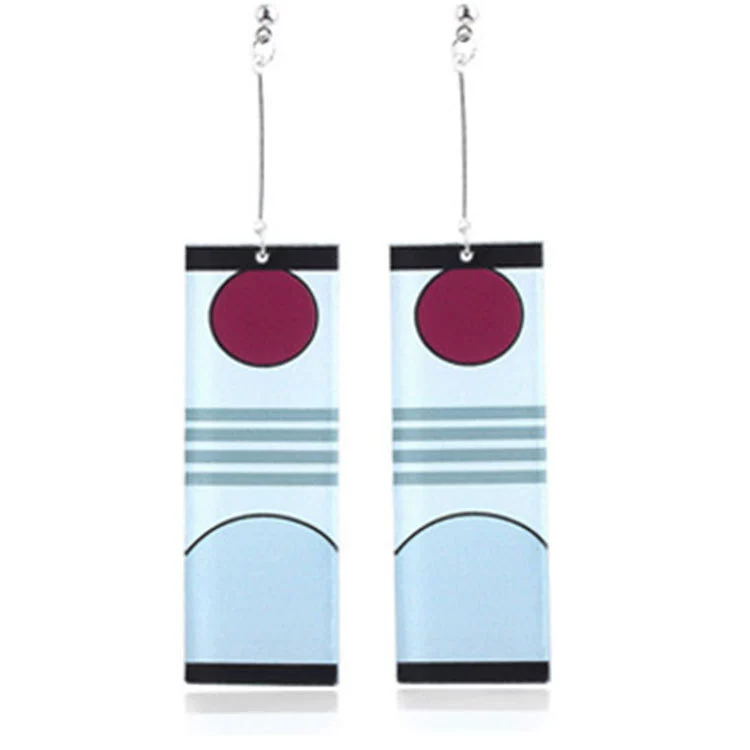 Украшение для женщины: клип/крючки для серёжек-нить Blade Earrings в Carbon Jilang — японские манга-призраки