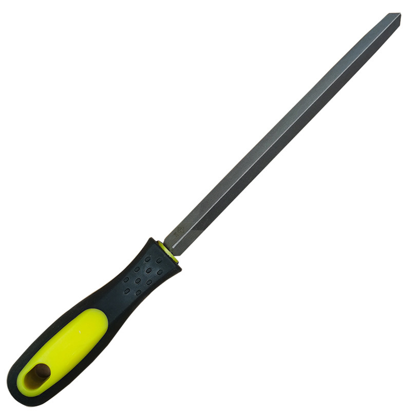 Lima triangular de 8 pulgadas (200 mm) con dientes gruesos, medianos y finos, lima metálica de tres lados, lima de acero, lima para mecánicos. image 3