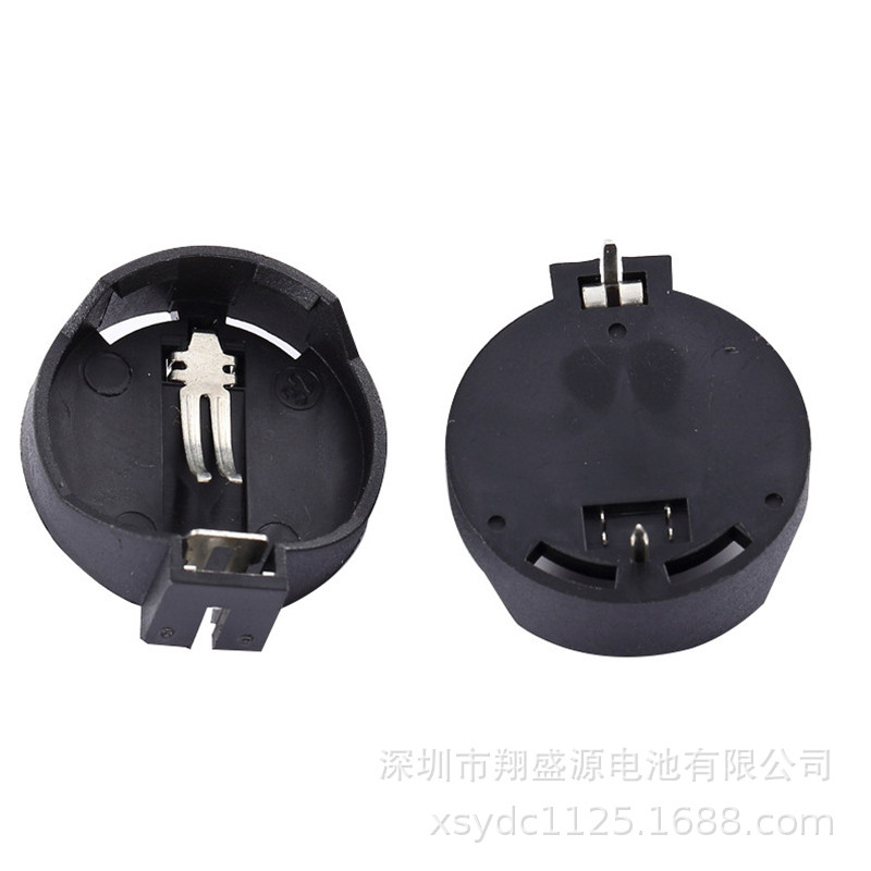 LIR2032充电电池电池座环保2032插件电池座2032电池配套电池座