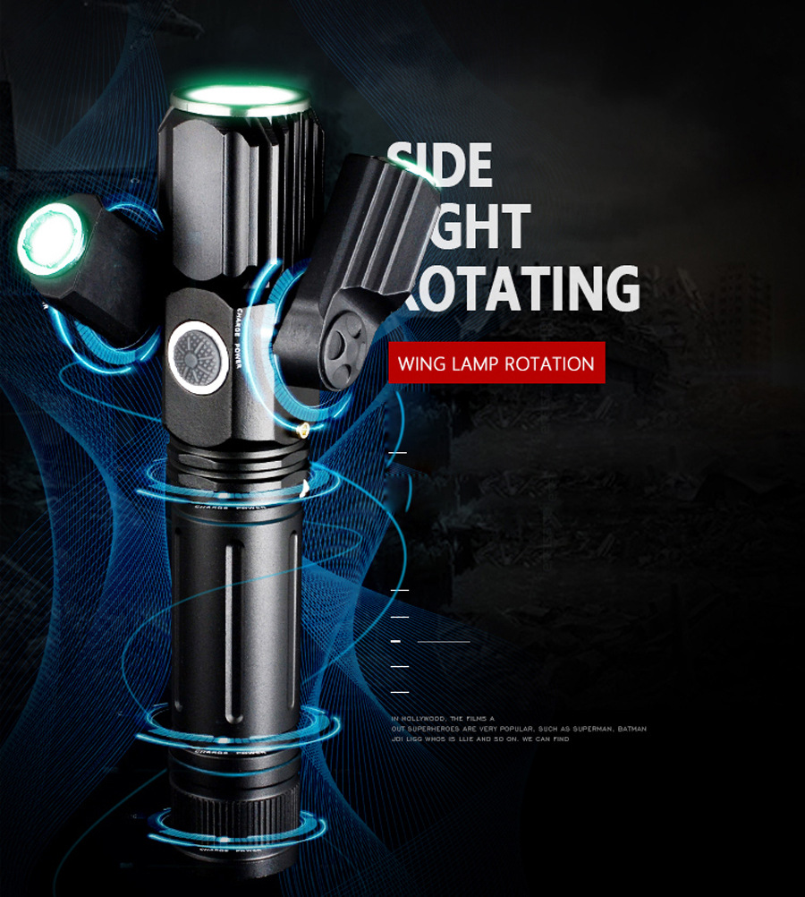 Venta caliente transfronteriza linterna de equitación nocturna 3LED linterna en forma de avión traje de luz de bicicleta al por mayor con luz trasera