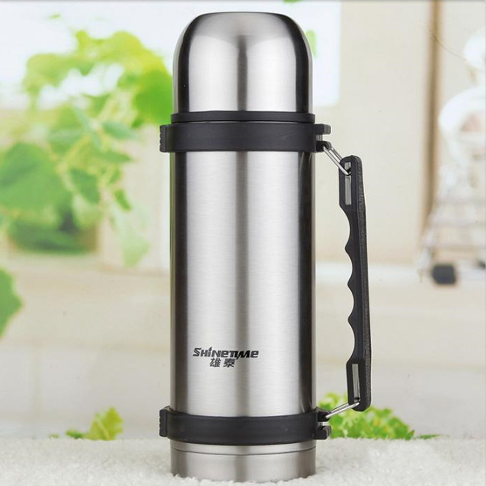 Wholesale Thermos Stainless steel vacuum travel pot outdoor large capacity thermos car copper plated insulation water Cup