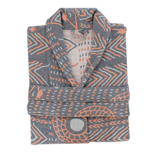 Gauze thickened couple's long-sleeved bathrobe nightgown autumn and winter warm pajamas home clothes adult bathrobe absorbent