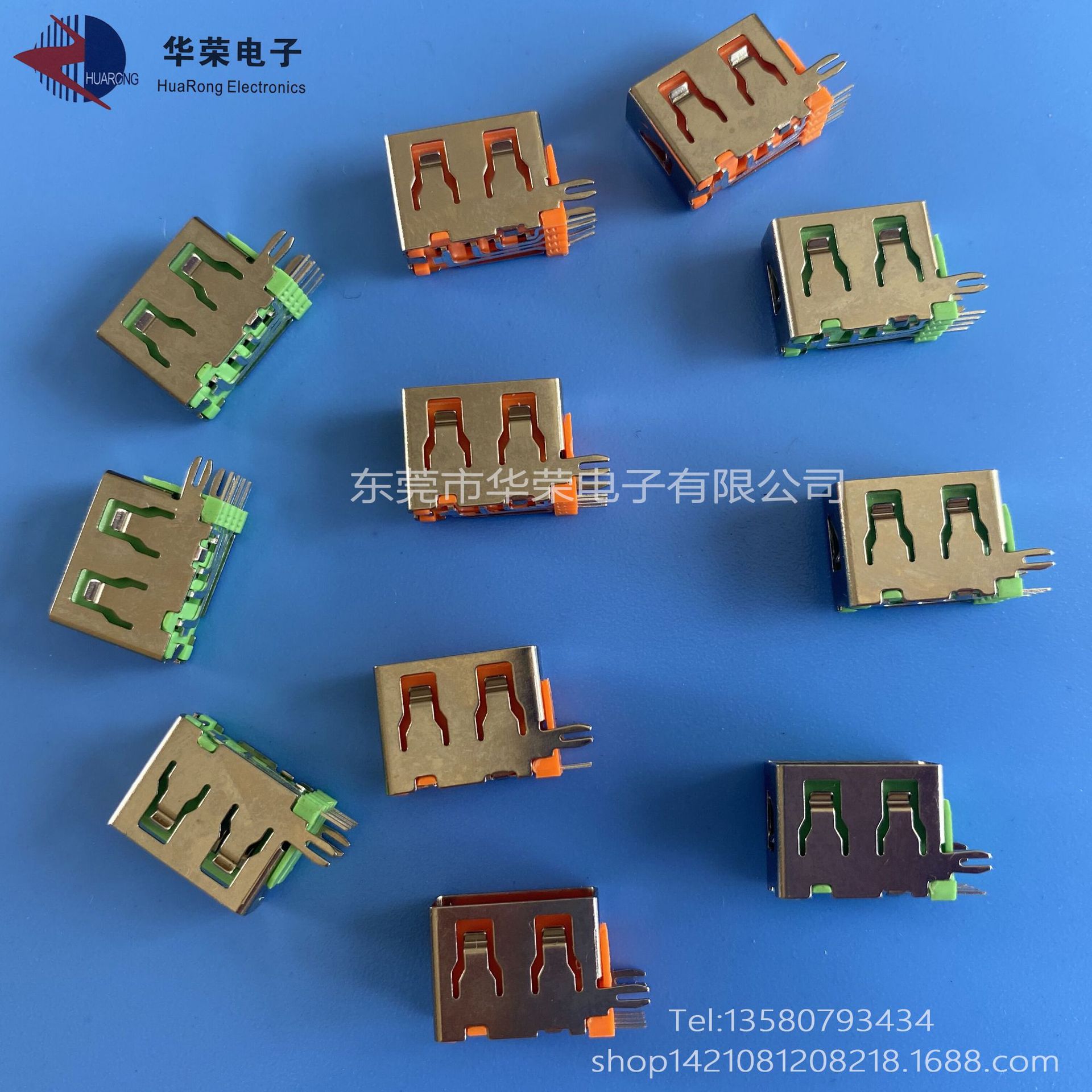 专注生产 USB母座 USB连接器A母单层侧插式充电接口