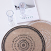 Nordic shooting props geometric simplicity INS meal cushion woven streaming table cushion bowl cotton Ramya thermal insulation pad