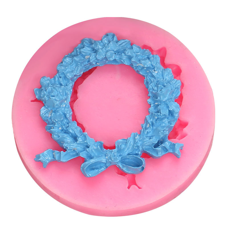 Joyería hecha a mano DIY cristal epoxi Garland pluma flor Cluster patrón cuadrado estilo europeo decoración de la pared esmerilado molde Silicona