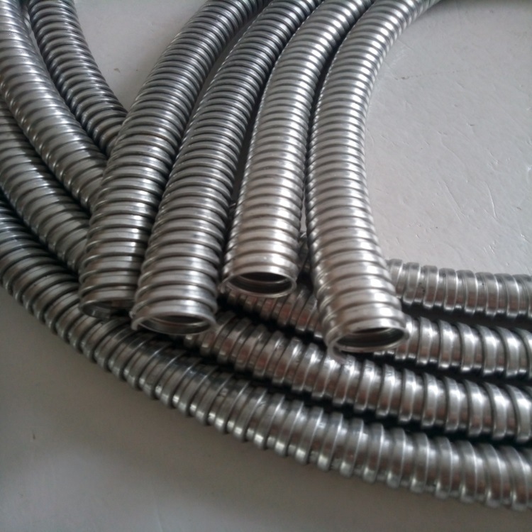 不锈钢金属软管 单扣不锈钢波纹管 护线金属软管加工