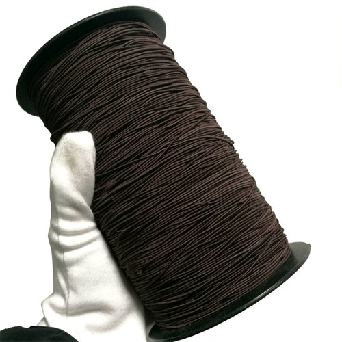 Factory direct sale 0.8-1.5mm brown core elastic cord handmade Bodhi beads cord large roll