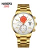 Swiss watch, trend waterproof quartz watches, calendar, steel belt, men's watch, wholesale