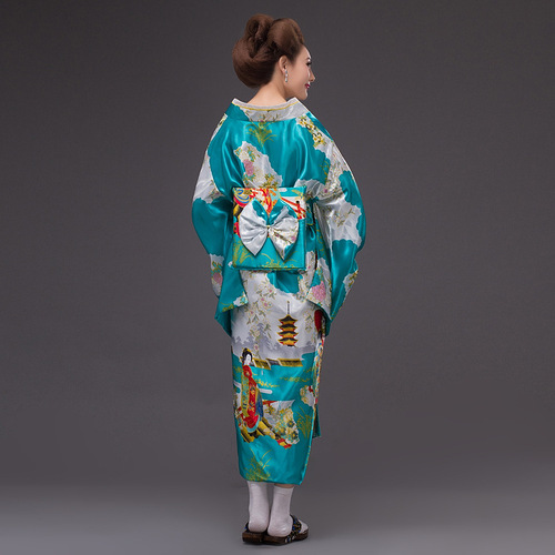 Ancient Japanese Kimono Ladies National Costume Stage Performance Costume Japanese Food Costume Photo Photography Graduation Season