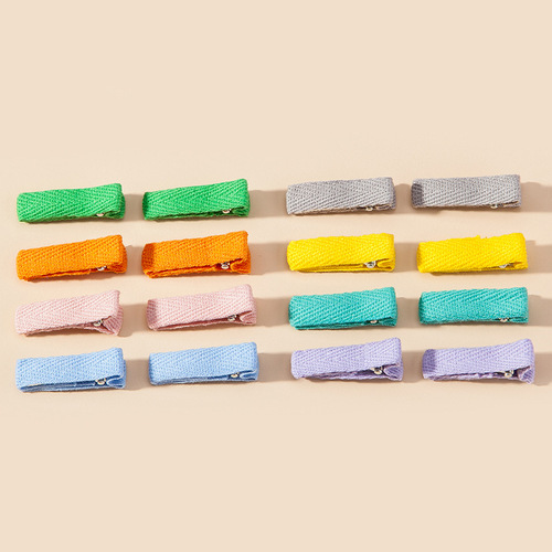 Chrome Cotton Hair Clip for Girls, Cute Edge with Full Cotton Band, DIY Hair Accessory Kit for Children