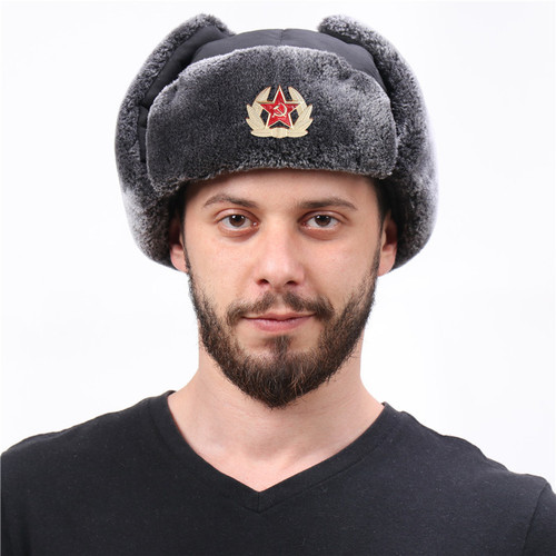 Soviet emblem Lei Feng hat windproof and waterproof outdoor hat for men and women thickened ear protection hat Russian warm hat AliExpress
