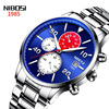 Swiss watch, trend waterproof quartz watches, calendar, steel belt, men's watch, wholesale