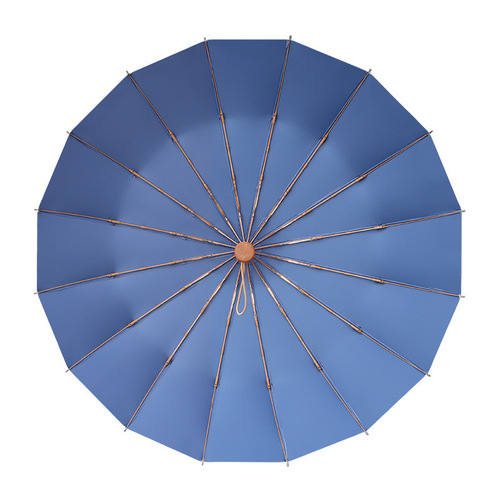 Titanium silver 16-bone folding umbrella sun umbrella sunny or rainy dual-use umbrella sunshade super sun protection UV protection for women UPF50+