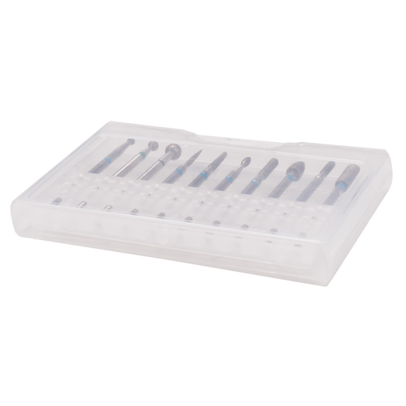 Juego de cabezales de pulido de diamante de acero de tungsteno para manicura transfronteriza, cepillo de cabezal de pulido para eliminar la piel muerta y herramientas de pulido para una superficie lisa.