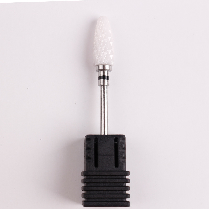 Tipo de bala de uñas cabeza de molienda de cerámica doble paso de cerámica tipo de bala de maíz herramienta de máquina de molienda de uñas en stock