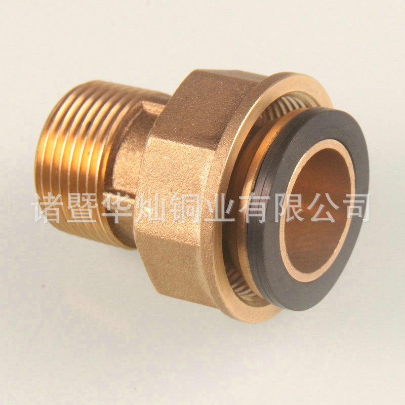 厂家批量生产 HC-1042 全铜加厚煤气表接头 4分1/2煤气表连接接头