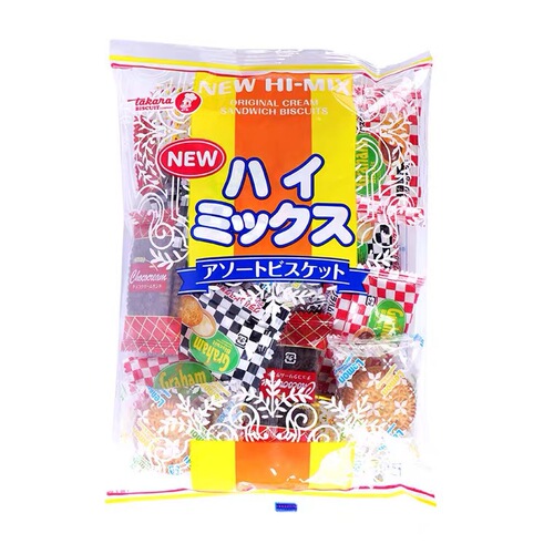 Japanese imported Takara Treasure Fruit Yokohama Vanilla/Butter Flavor Sandwich Cookies for Children