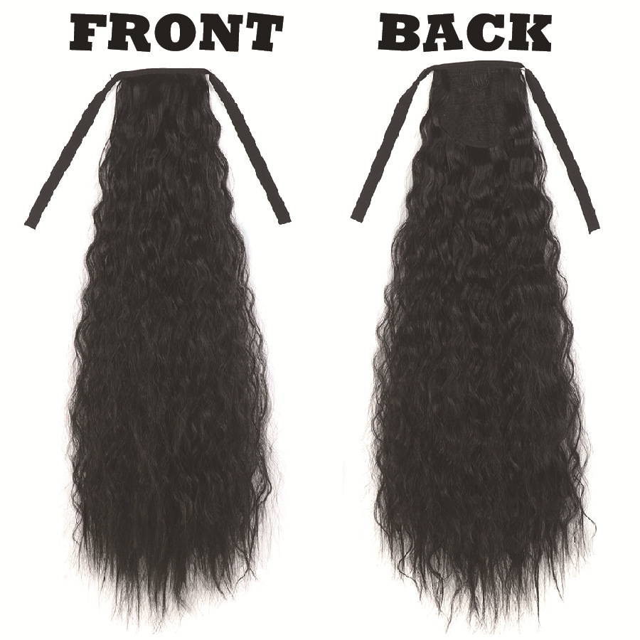 Peluca de cola de caballo de longitud media tiktok Red Seamless correa de maíz Cola de Caballo caliente multicolor fábrica al por mayor