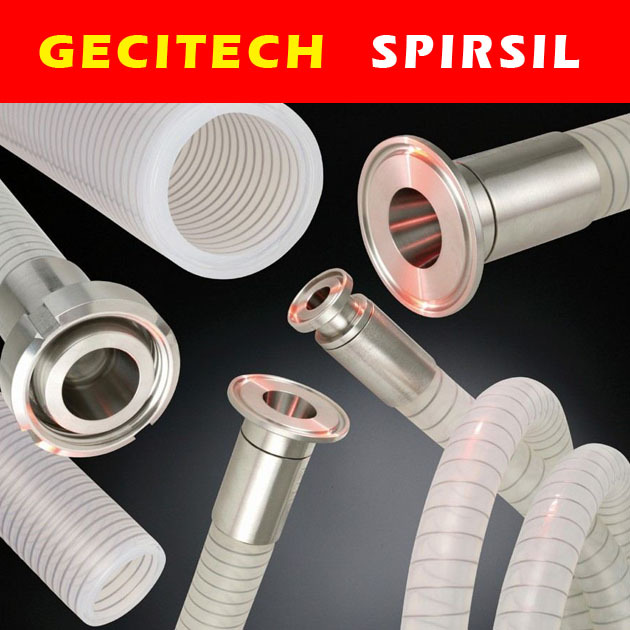 GECITECH SPIRSIL 透明钢丝硅胶管  耐负压硅胶管 法国