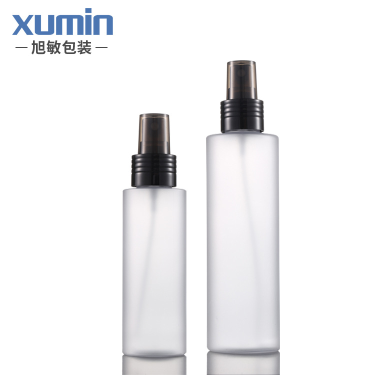 Xumin que empaqueta en existencia la botella vacía 100ml del espray del Diente Negro del rodillo esmeriló la botella plástica plana del espray del hombro 200ml