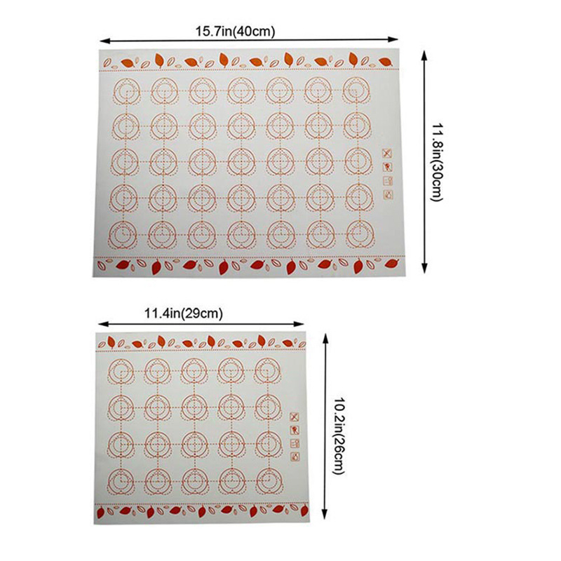 Estera para hornear de silicona macaron de fibra de silicona estera para hornear de silicona resistente a altas temperaturas estera del horno de galletas para hornear antiadherente