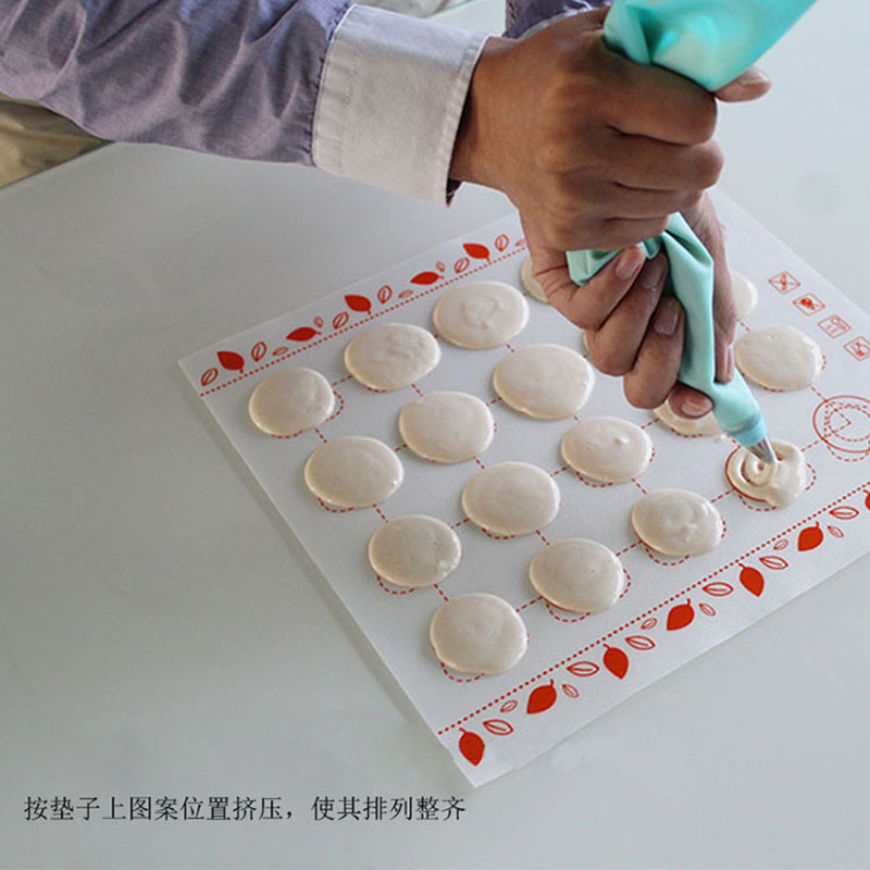 Estera para hornear de silicona macaron de fibra de silicona estera para hornear de silicona resistente a altas temperaturas estera del horno de galletas para hornear antiadherente