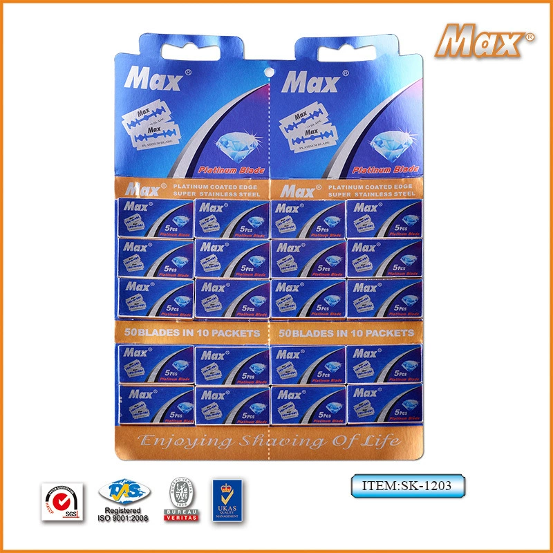 Двусторонняя бритва MAX, шведская нержавеющая сталь, классическая, для бритья, парикмахерская, двустороннее лезвие