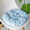 Factory wholesale rough cloth round cotton -linen style cushion round meditation chair cushion Japanese -style futon cushion