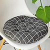 Factory wholesale rough cloth round cotton -linen style cushion round meditation chair cushion Japanese -style futon cushion