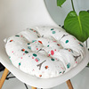 Factory wholesale rough cloth round cotton -linen style cushion round meditation chair cushion Japanese -style futon cushion