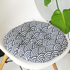 Factory wholesale rough cloth round cotton -linen style cushion round meditation chair cushion Japanese -style futon cushion