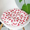 Factory wholesale rough cloth round cotton -linen style cushion round meditation chair cushion Japanese -style futon cushion