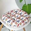 Factory wholesale rough cloth round cotton -linen style cushion round meditation chair cushion Japanese -style futon cushion