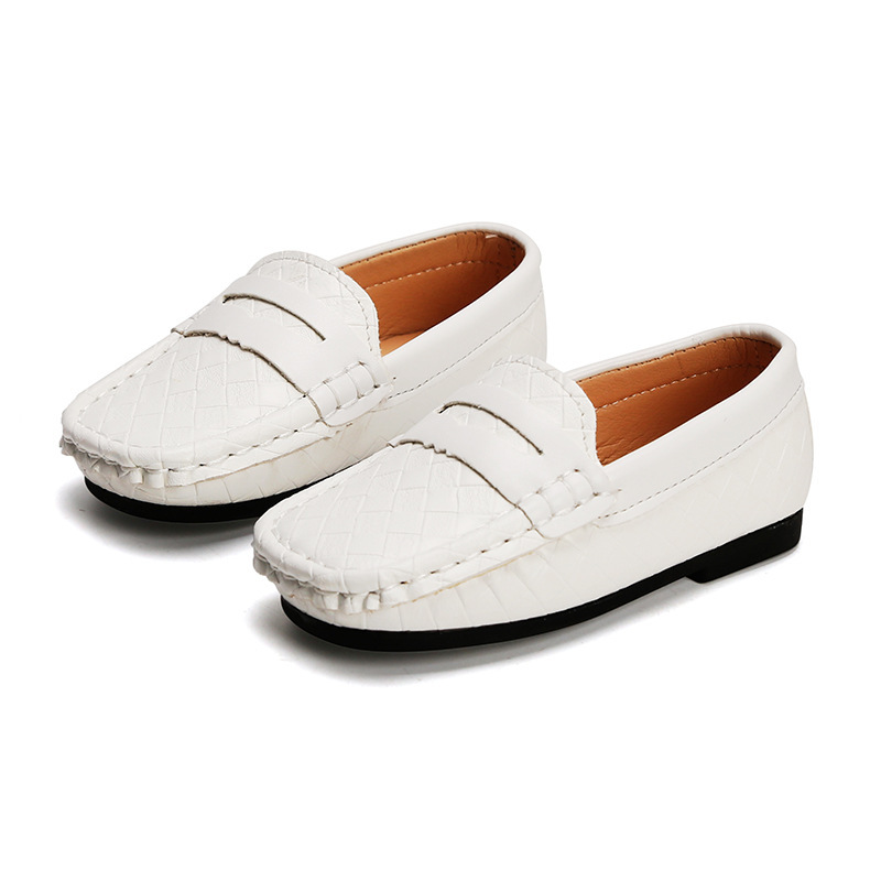 Children's small leather soft soled baby walking 1-3 to 7-year-old Korean version of boys' bean ss, one foot single_voghion.com