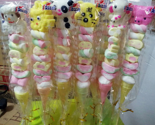 Christmas Candy Cane Cartoon Mixed Assortment Cotton Candy Wholesale Children's Snacks 8090 Nostalgic Candy Bulk Wholesale