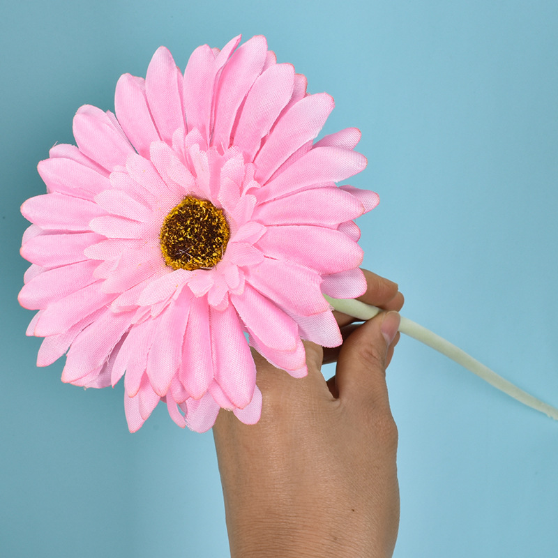 Una sola flor de Palma crisantemo africano boda decoración del hogar flor artificial decoración del hogar girasol flor artificial fábrica al por mayor