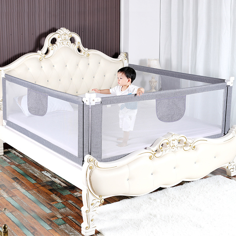 Bed Rails Baby Anti-Fall Protective Railings Child Safety Anti-Fall Bed Large Bedside Baffle Universal Bed Guardrails