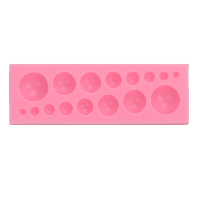 Simulación diamante semicírculo gema forma fondant molde de silicona decoración la torta chocolate para hornear