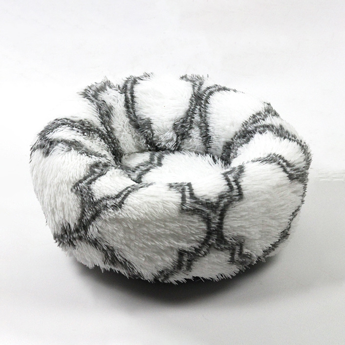 Fábrica al por mayor de otoño e invierno engrosada felpa ronda mascota nido estera sueño profundo gato nido perro mediano y pequeños perros