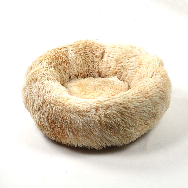 Fábrica al por mayor de otoño e invierno engrosada felpa ronda mascota nido estera sueño profundo gato nido perro mediano y pequeños perros