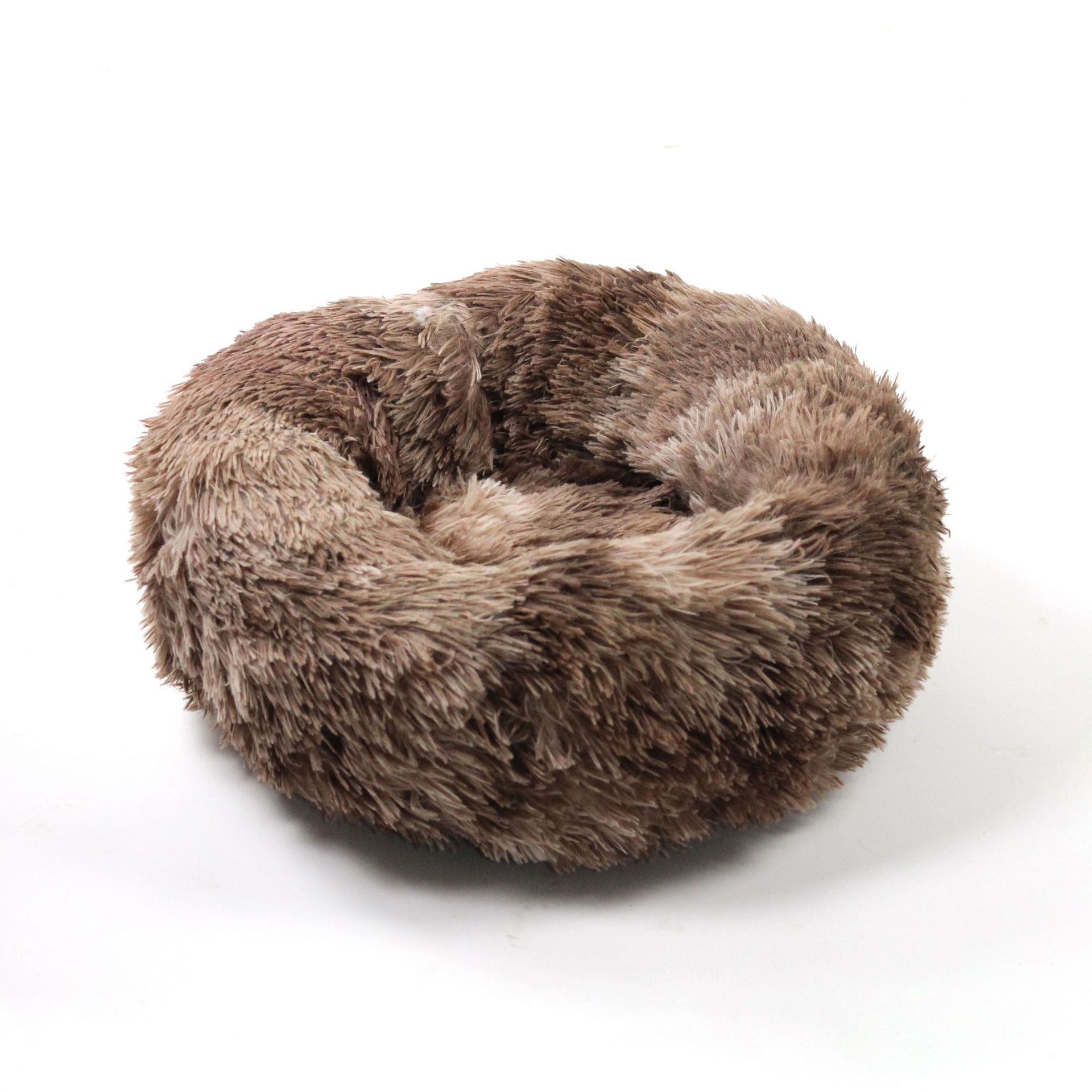 Fábrica al por mayor de otoño e invierno engrosada felpa ronda mascota nido estera sueño profundo gato nido perro mediano y pequeños perros