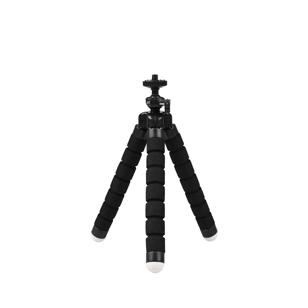 Octopus phone tripod portable, sponge-leg mini tripod with Bluetooth remote, 18×4×4 cm