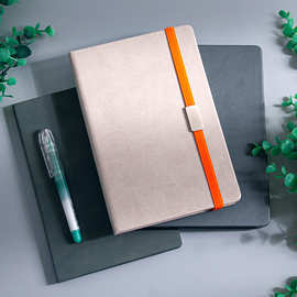 雄图A5皮革本简约风格办公学习专用可印制logo文字图片空白本批发