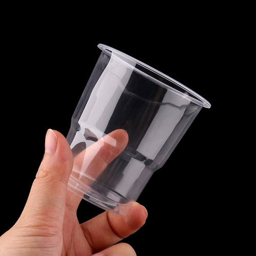 Thickened disposable cup plastic drinking cup aviation cup supermarket commercial small medium household water cup plastic cup