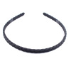 Matte black headband, plastic scalloped hair accessory for face washing, bangs, bright catchy style