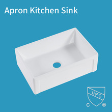 MIJIC民洁卫浴285R陶瓷水槽 橱柜洗碗盆单槽 Kitchen Sink 洗涤槽